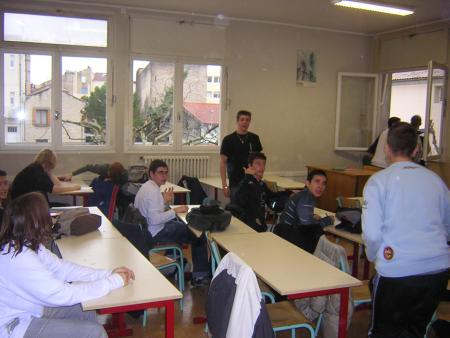 en classe